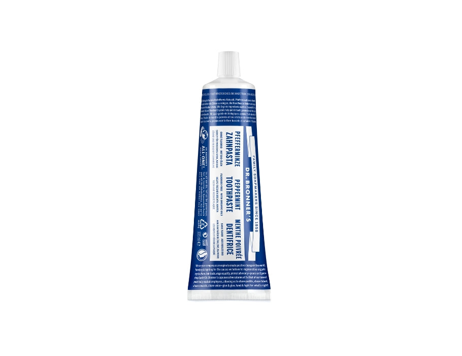 Dr. Bronner's Tandpasta Peppermint zonder fluoride