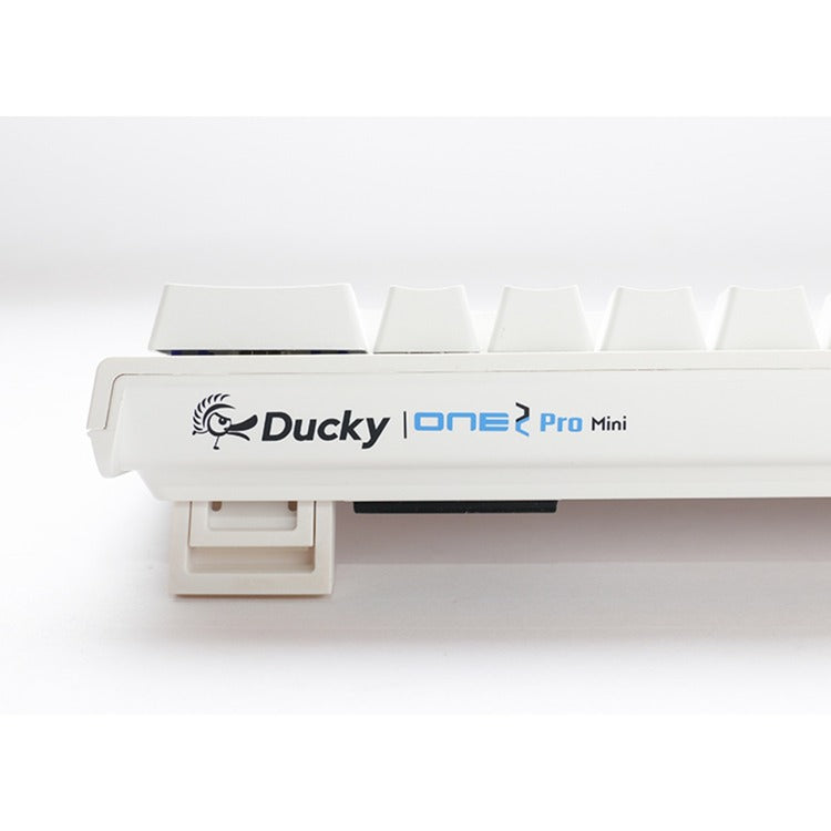 Ducky one 2 pro mini white classic, gaming toetsenbord (wit, us lay-out, cherry mx red, rgb led, double-shot pbt, quack mechanics, 60%)