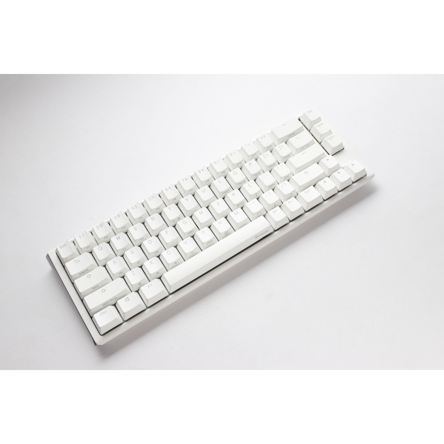 Ducky one 3 classic pure white sf, toetsenbord (wit, us lay-out, cherry mx brown, rgb led, double-shot pbt, hot-swappable, quack mechanics, 65%)