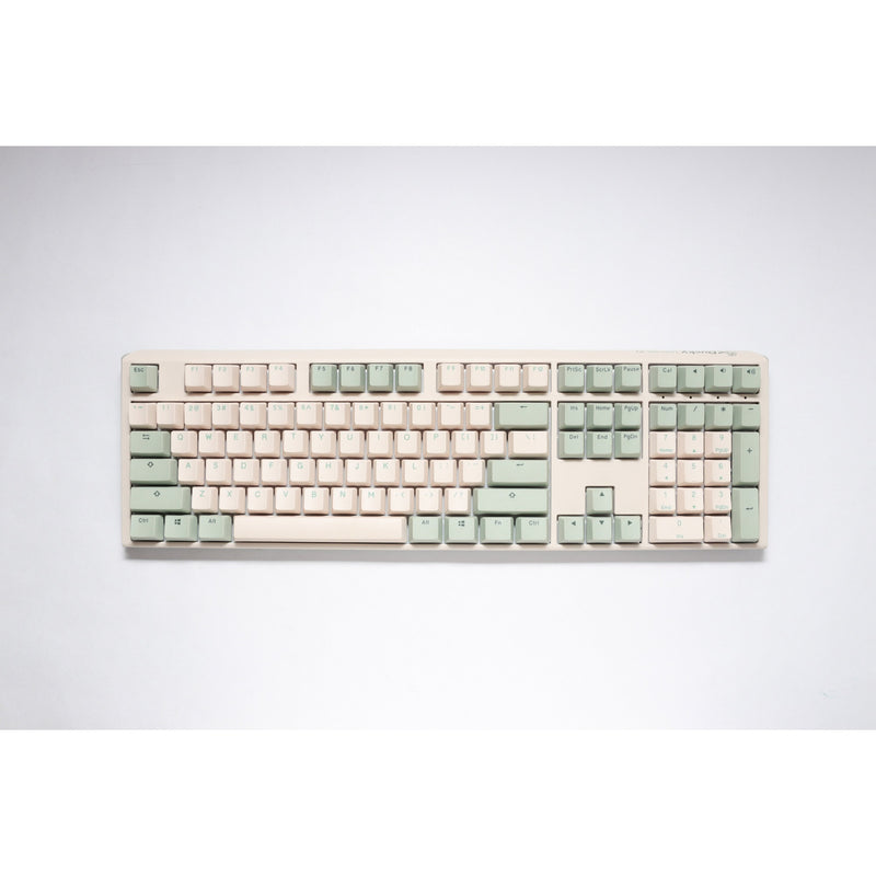 Ducky one 3 matcha, toetsenbord (crème groen, us lay-out, cherry mx brown, pbt double shot, hot swap)