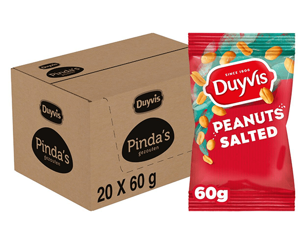 Pack ración salada de cacahuetes Duyvis (20x 60gr)