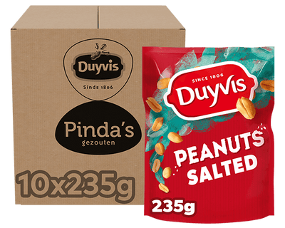 Duyvis pinda's gezouten stazak (10x 235gr)