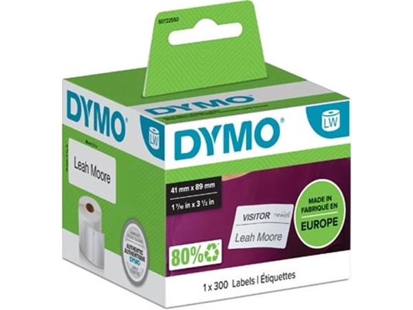 Etichettatrice etichette Dymo ft 89 x 41 mm (300 pezzi)