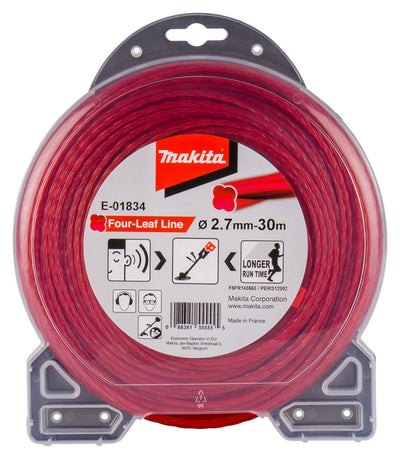 Accessori Makita filo falciante 2,7x30m rosso - e-01834