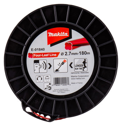 Accessori Makita filo falciante 2,7x180m rosso - e-01840 - e-01840