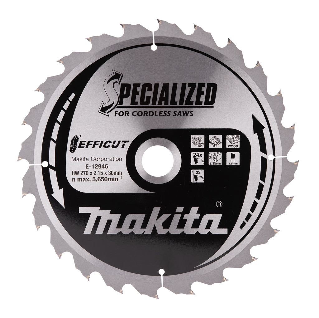 Accesorios makita hoja de sierra circular madera 270x30 ff-cut - e-12946