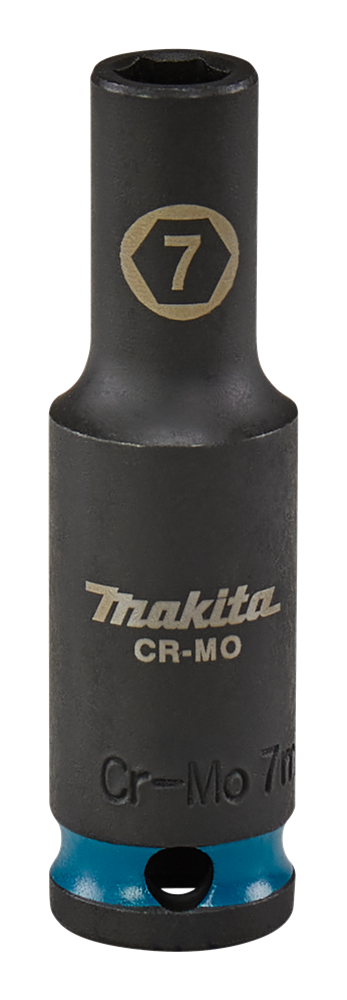 Bussola a impatto Imp makita act nera, lunga 3 8 7 mm - e-16243