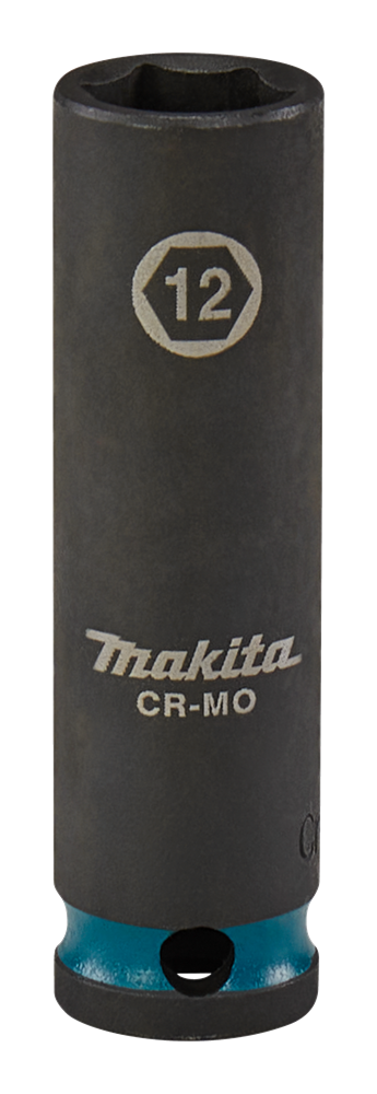Bussola a impatto Imp Makita act nera, lunga 3 8 12 mm - e-16293