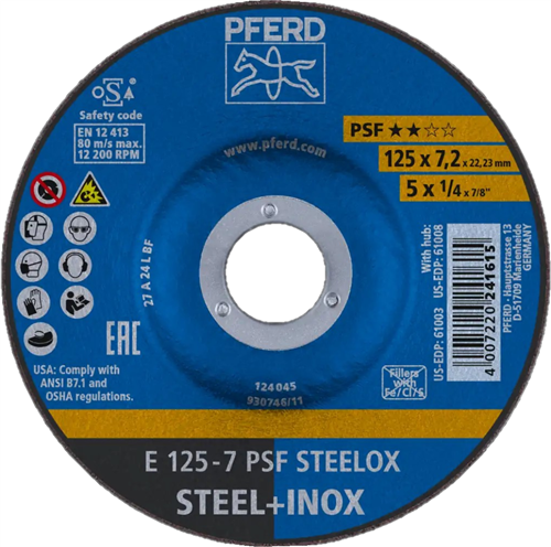 Pferd abs acciaio inox a24 125-7 | 10 pezzi