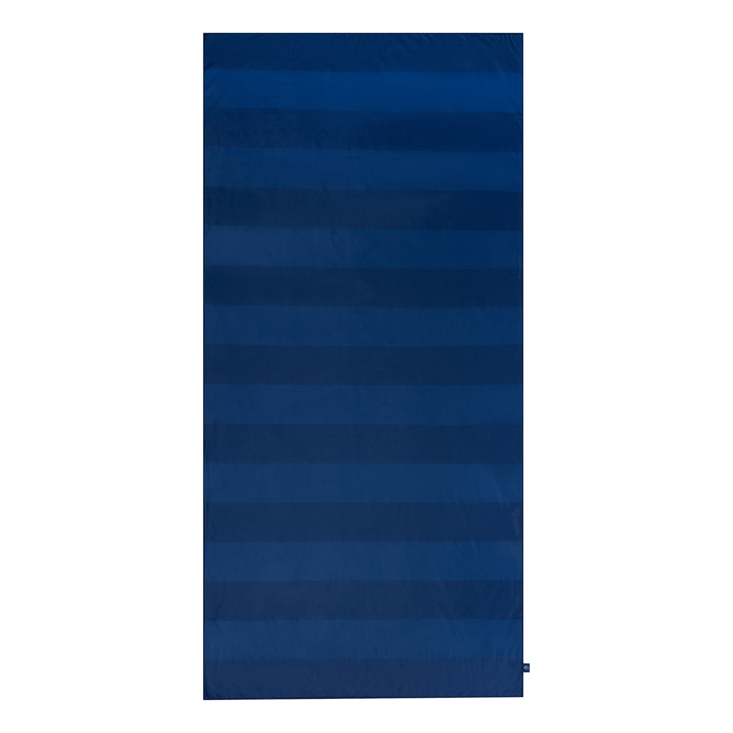 Vibrant stripes | blauwe microvezel handdoek 135 x 65 cm