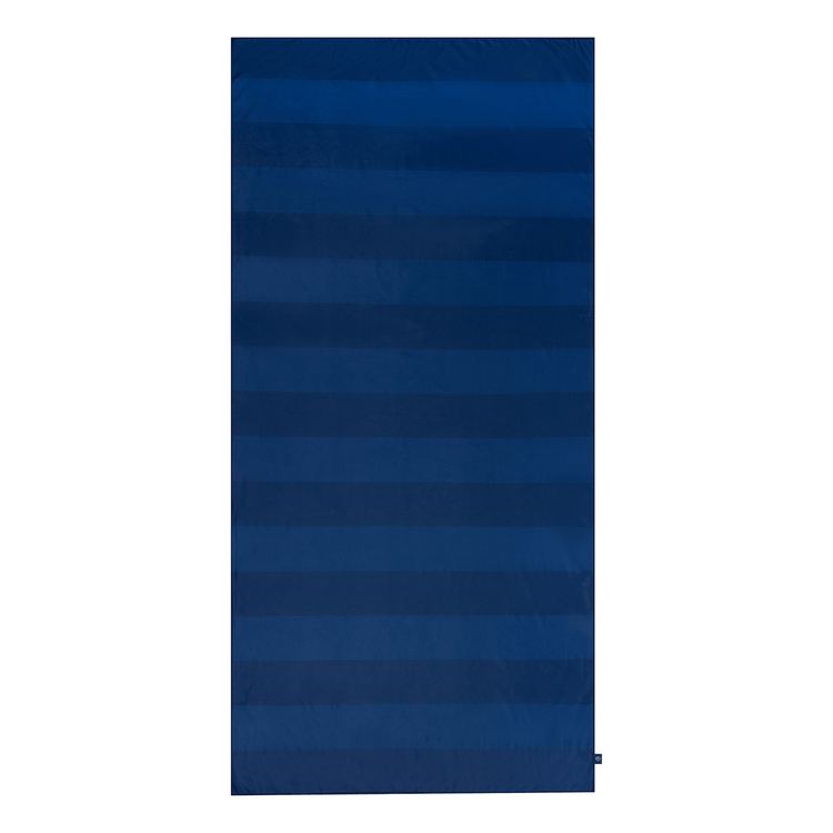 Rayas vibrantes | Toalla de microfibra azul 135 x 65 cm