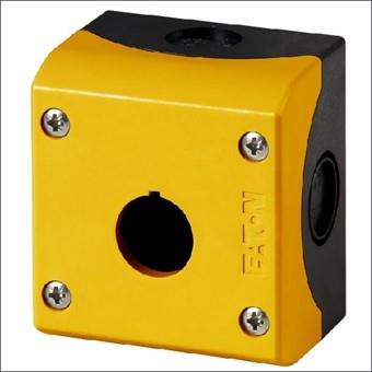 Eaton moeller pulsantiera eaton 1 foro ip67 gialla