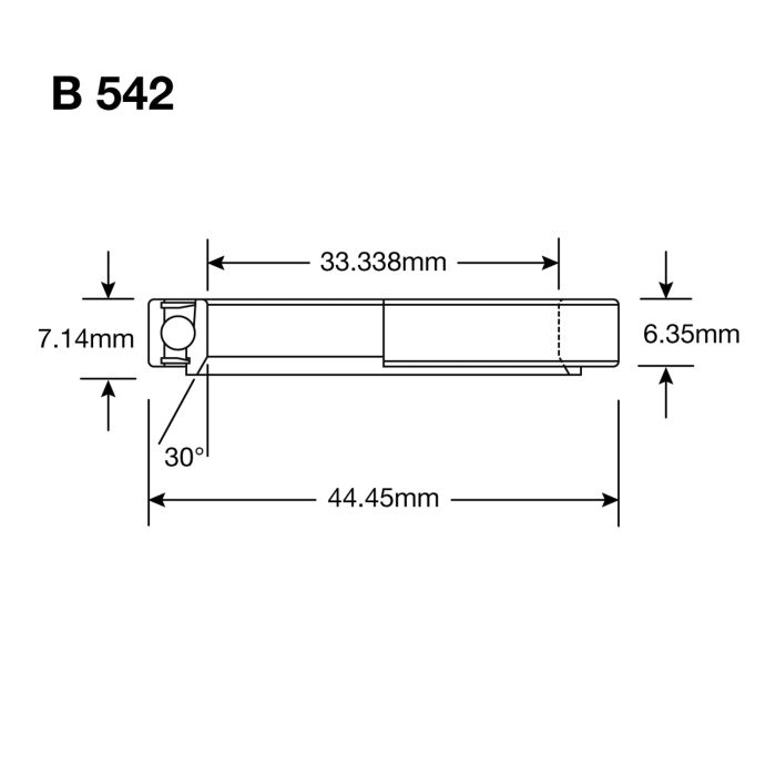 Enduro Bearing headset b 542 1-5 16x1 3 4x9 32'' abec 3 ma