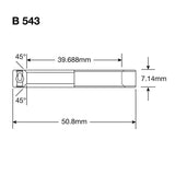 Enduro Lager Ball Head B 543 2RS ​​1-9 16x2x9 32 '' Abec 3 max - afbeelding 2