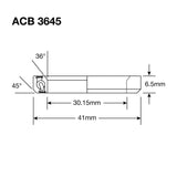 Enduro acb 3645 cc ss - 440c stainless (angular contact) - 30.2x41x6.5 (36x45°) - afbeelding 2