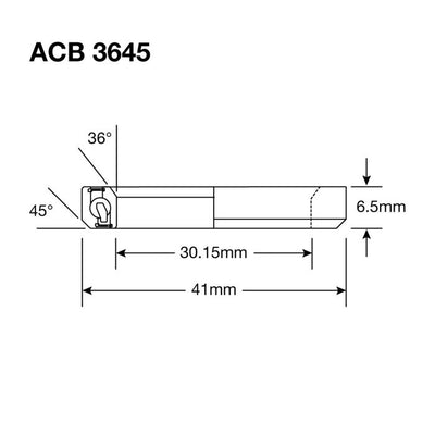 Enduro acb 3645 cc ss - 440c stainless (angular contact) - 30.2x41x6.5 (36x45°)