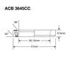 Enduro Lower Balhead ACB 3645 BOCC 30.2x41x6.5 (36x45 °)