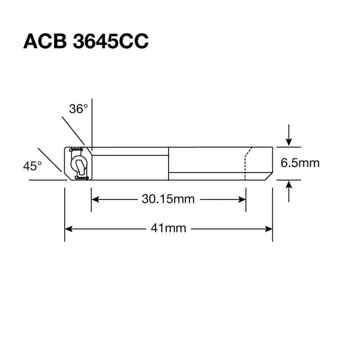 Enduro Lower Balhead ACB 3645 BOCC 30.2x41x6.5 (36x45 °)