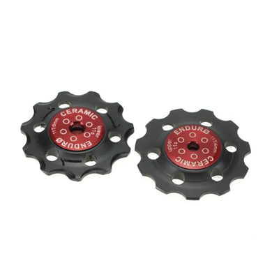 Set ruote jockey con cuscinetti enduro zero ceramic - sram - 11 velocità - rosso