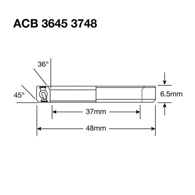 Enduro Lower Ball Head ACB 3645 30.2X41X6.5 (36X45 °) Stainless Steel