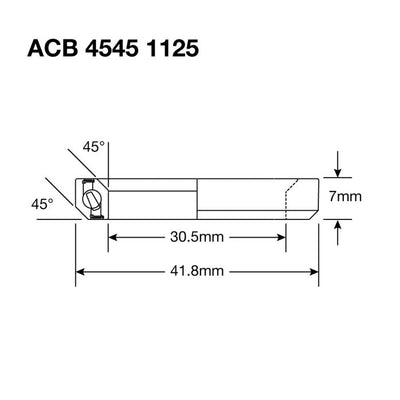 Enduro Lager Ball Head ACB 4545 1125 30.5x41.8x6.5 (45x45 °)