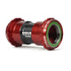 Eje de pedalier torqtite con rodamientos enduro - bb30 a 30mm - a c ss - rojo
