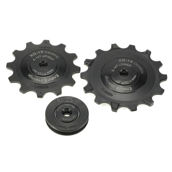 Set ruote jockey con cuscinetti enduro xd-15 - sram eagle - 12 velocità - nero