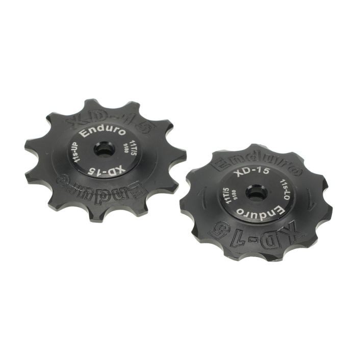 Enduro bearings derailleur pulleys - xd-15 - shimano dura ace - 11 speed - black