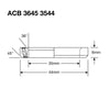 Enduro bearings acb 3645 3544 ss - 440c stainless (angular contact) - 35x44x5,5 (36x45°)