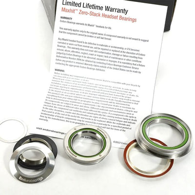 Enduro bearings headset - maxhit zero stack - 44mm 56mm (1.125'' 1.5'')