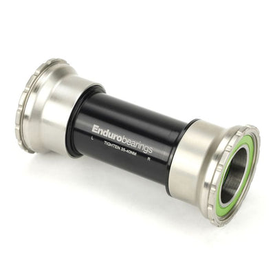 Enduro bearings press in bottom bracket - bb86 92 to 24mm - maxhit integrated - 440c - silver