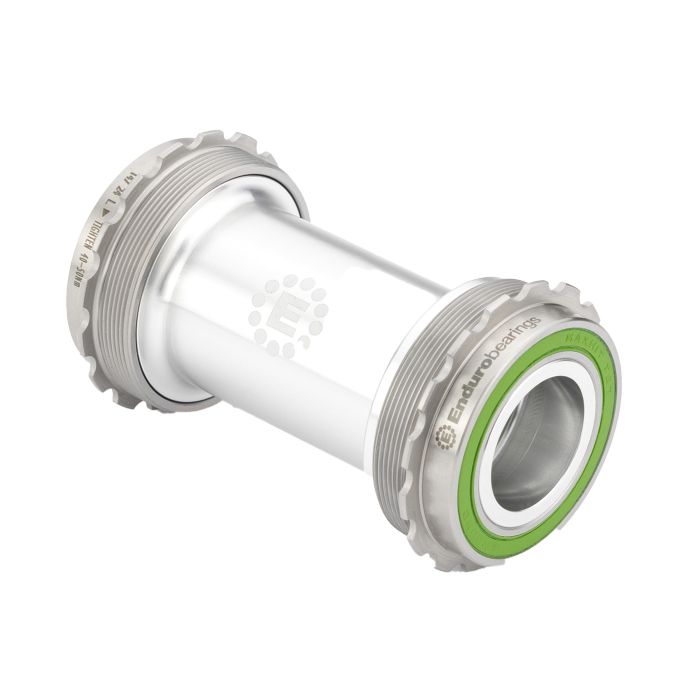 Rodamientos enduro pedalier t47 a 24 mm - maxhit integrado - 440c - plateado