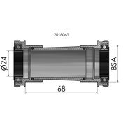 Movimento centrale Elvedes Hollowtech Shimano Race 24Mm Nero - afbeelding 2
