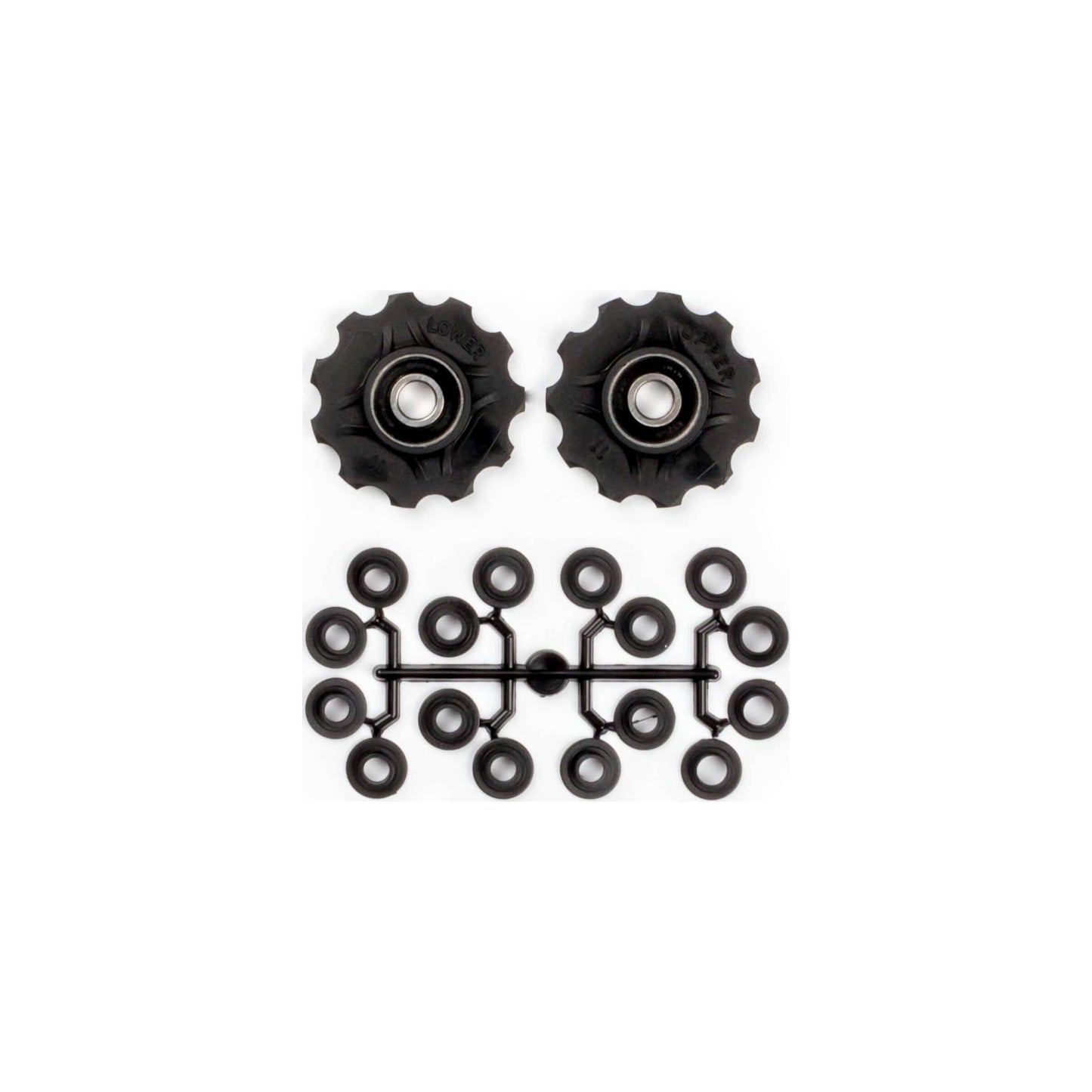 ruote del deragliatore 11 denti 7-11V nero 2 pezzi
