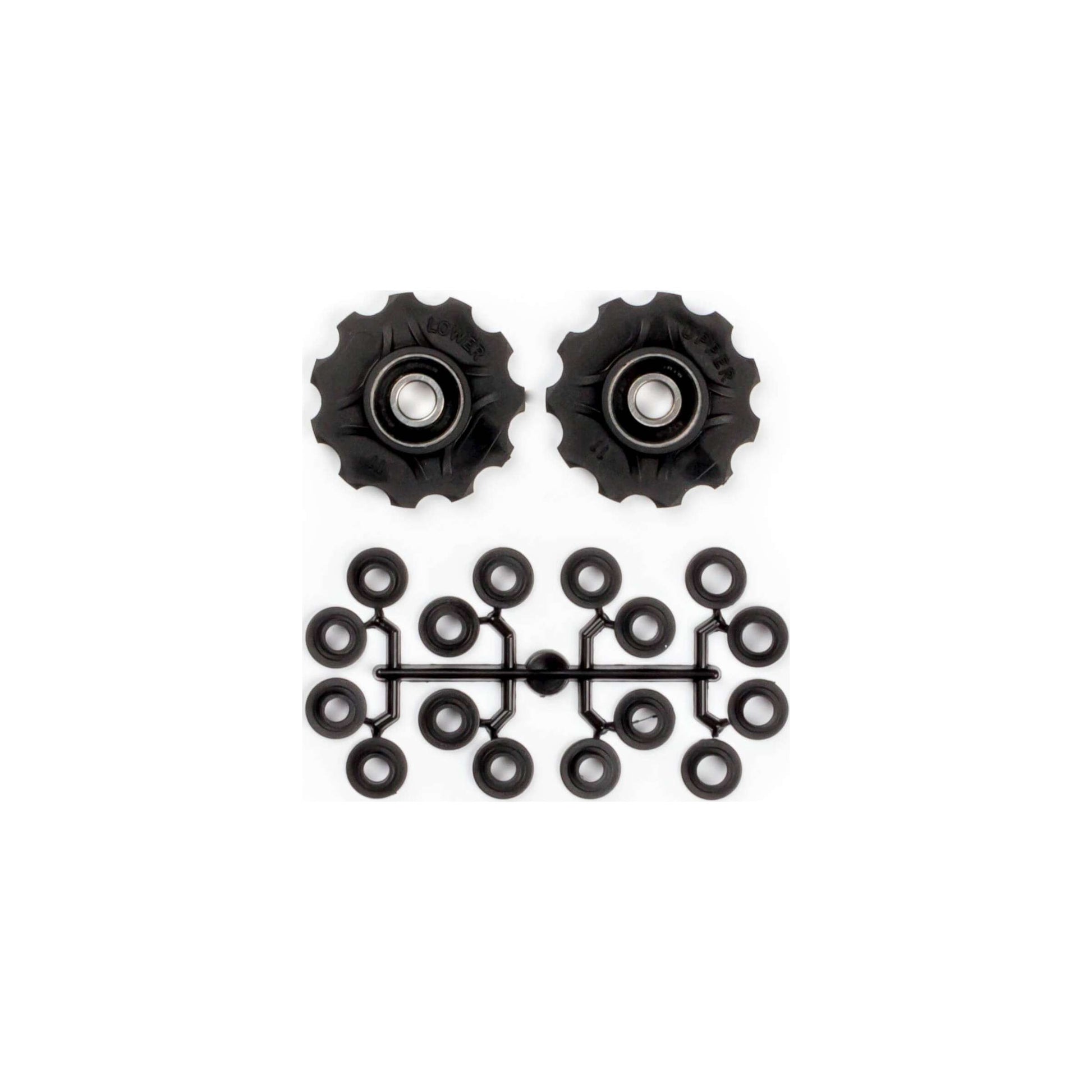 ruote del deragliatore 11 denti 7-11V nero 2 pezzi