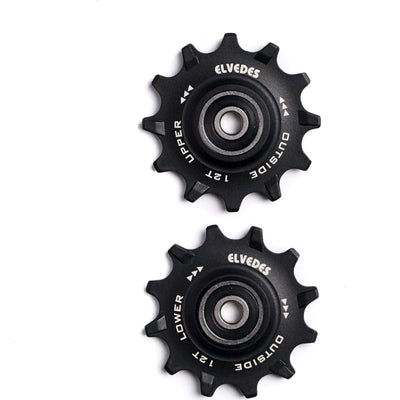 Elvedes desviador ruedas acero inoxidable 12T 11V sellado estrecho ancho