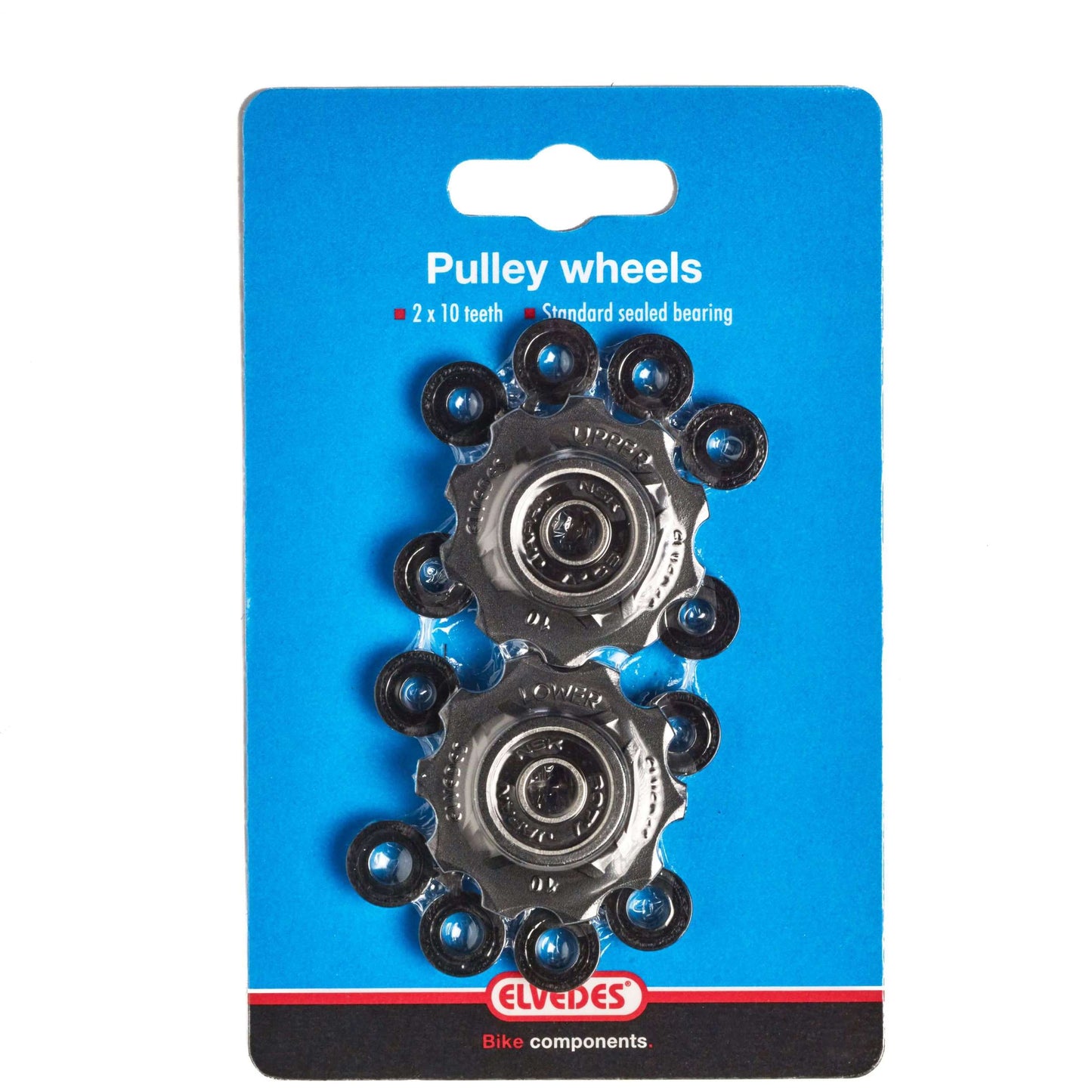 ruote del deragliatore 10 denti 8S nero 2 pezzi