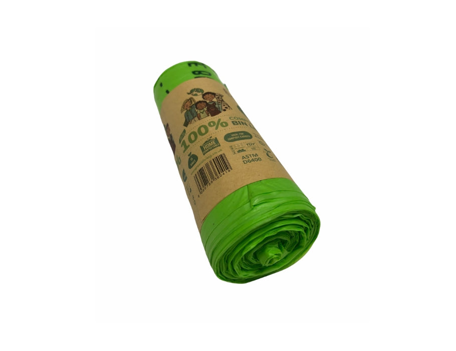 Sacchetti per rifiuti compostabili Eco green living 10 litri - 20 pezzi