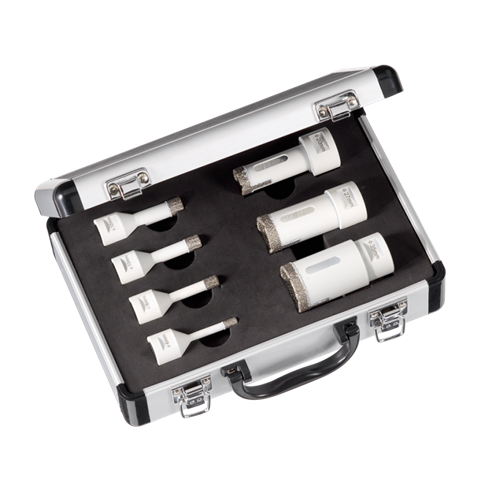 Set punte per piastrelle Carat 20-27-35-55 e 72mm