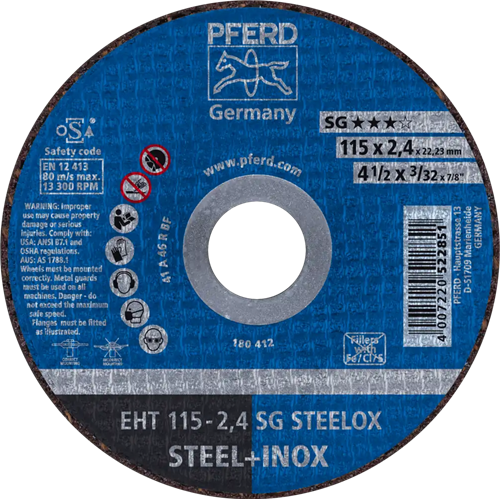 Pferd dss acciaio inox a46 115-2.4 | 25 pz
