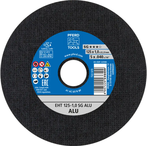 Pferd dss alluminio a60 125-1.0 | 25 pz