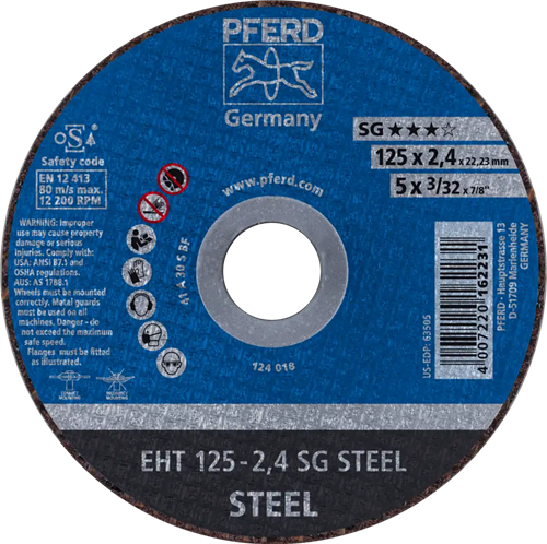 Pferd dss acciaio a30 125-2.4 | 25 pz