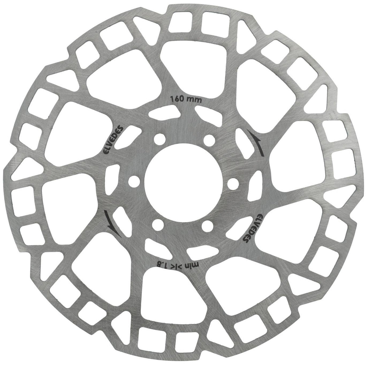 Elvedes remschijf 6-gaats �160mm t=2,0mm
