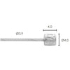 Elvedes schakel binnenkabel �0,9mm 2500mm n�4x4 rvs (50st)