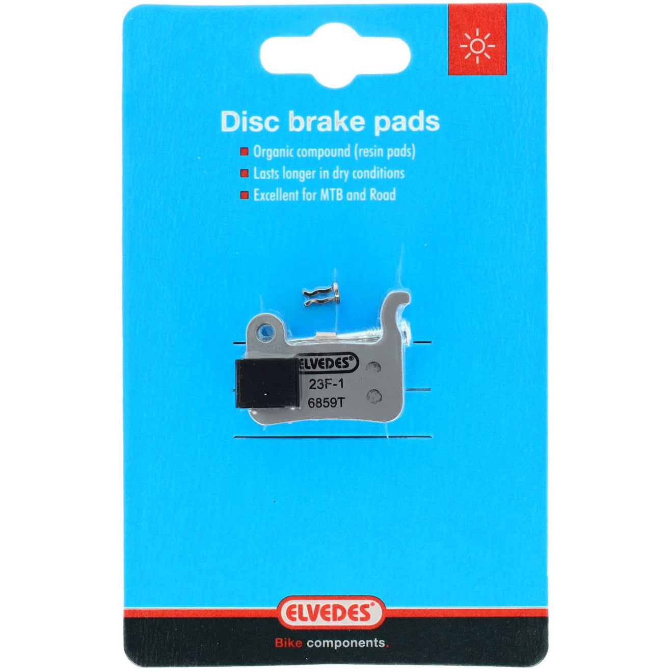 Bloque de freno de disco Elvedes Conjunto de 6859t (por par) gris