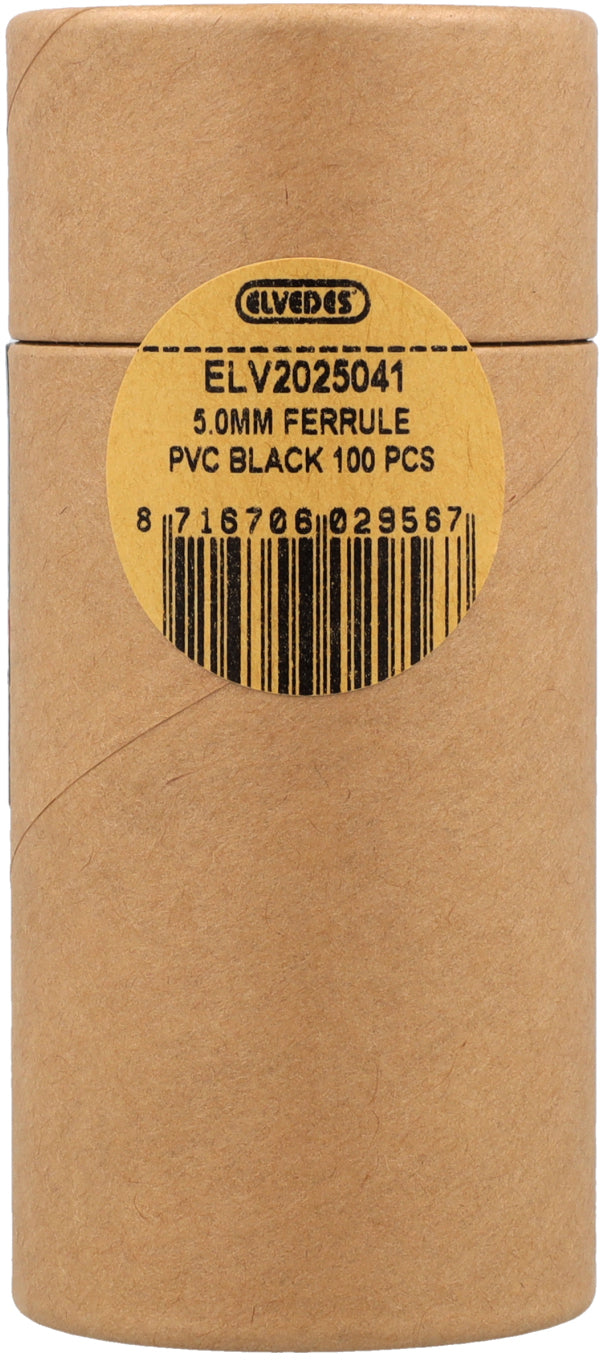 Elvedes cable systems bv kabelhoedjes ø5,0mm pvc - zwart