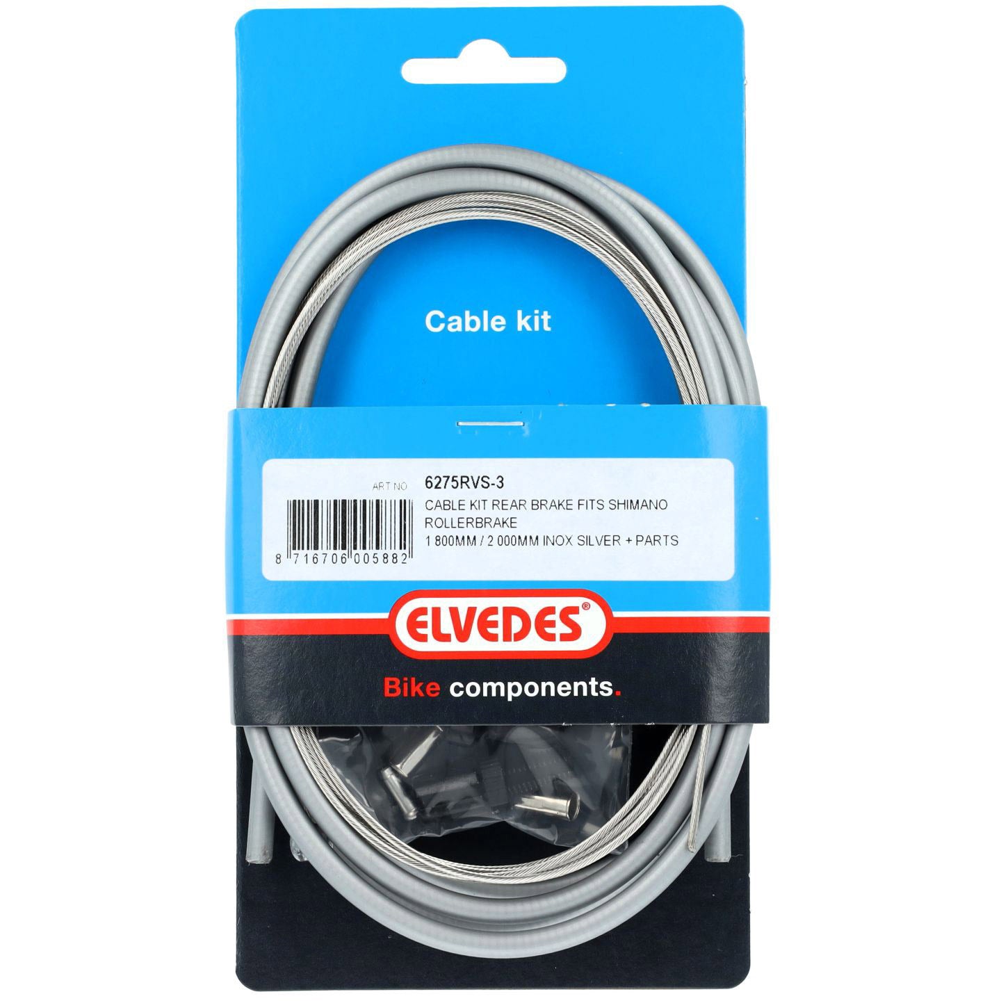 Elvedes A-brake cable Nexus silver stainless steel 6275RVS-3