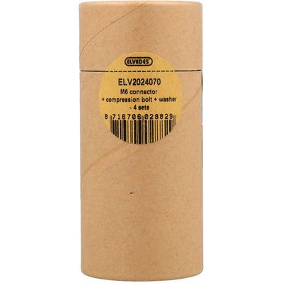 Elvedes Set M6 Connector, Klembout y Ring (4st)