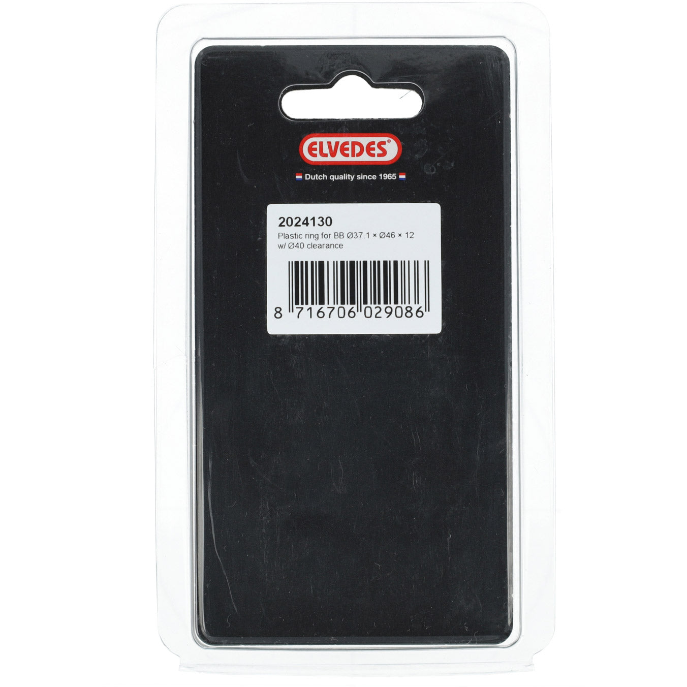 Anilla Elvedes bb ø37,1×ø46×12 con agujero avellanado ø40 plástico