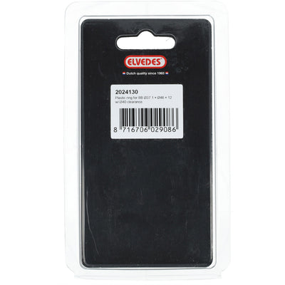 Elvedes anello bb ø37.1×ø46×12 con foro svasato ø40 plastica